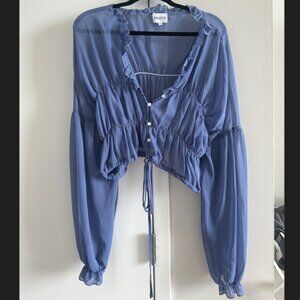 SNDYS x Revolve Bali Top in Periwinkle, size Small
